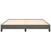vidaXL Bed Frame Platform Bed Mattress Foundation Bedroom Furniture Velvet - Dark Gray California King 9.8" - 4 of 4