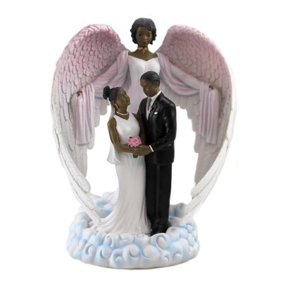 Black Art 8.75" Wedding Guardian Marriage Celebration Love  -  Decorative Figurines