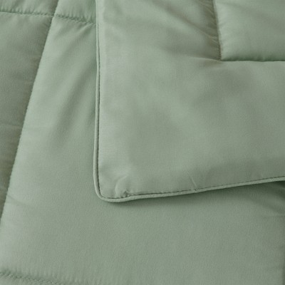 Sage Twin Reversible Down Alternative Microfiber Comforter Set