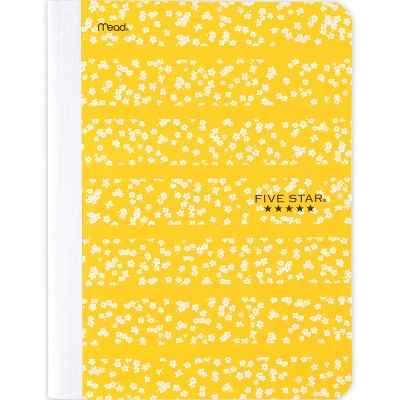 Photo 1 of 4 pack of Composition Notebook College Ruled Mod Daisy Stripes - Five Star