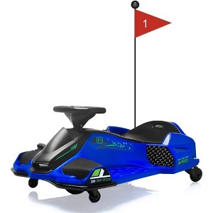 Kids Electric Drifting Go-Kart, 12V Ride on Drift Car, High/Low Variable Speed with 5 Wheels, Built-in Music - 1 of 4