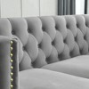 82" Velvet L-Shaped Corner Sectional Sofa, 5-Seater - 4 of 4