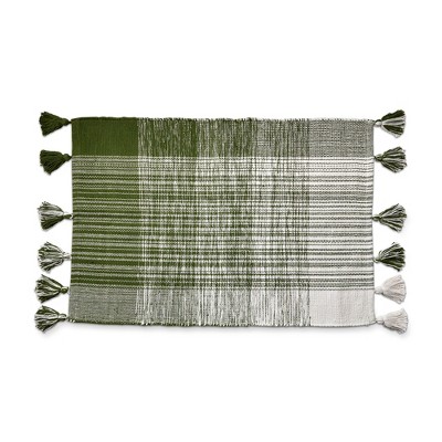 tag Tag Tassel Plaid Rugs Doormat 36L x24W inches