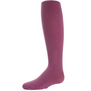 Memoi Girls' Soft Pima Cotton Opaque Tights - 1 of 2