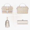 Generic Straw Crossbody Bags Summer Straw Clutch Bag Woven Beach Purse Vacation Handbags - 3 of 4