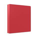 Staples Simply 1-Inch Round 3-Ring Binder Red (26647) 1337690