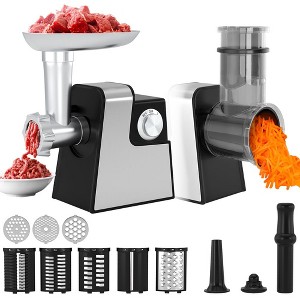 Topteng Meat Grinder, Stand Mixer with 3 Blades, Sausage Stuffer Tube & Kubbe Kit - 1 of 4
