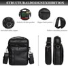 Generic Leather Small Messenger for Men Women Shoulder Chest Travel Bag - 3 of 4