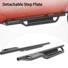 Running Boards Compatible with Wrangler TJ 2 Door 1997-2006,Black Powder Coated Steel Nerf Bar w/Two Stairs Design All-Steel Build,Bolt-on Side Steps - 3 of 4