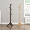 QingMoon Branch Shape Solid Wood Coat Rack, Freestanding Hall Tree with 10 Hooks for Entryway, Hallway, Living Room and Bedroom - 3 of 4