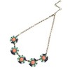 SOHI Women's Multicolour Party Stone Statement Necklace - 2 of 4
