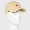 Men's Heart Baseball Hat - Goodfellow & Co™ Tan - 2 of 4