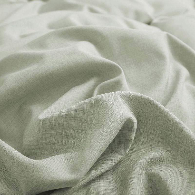 Peace Nest Faux Linen Duvet Cover Set, Linen Like Textured Durable Comfy Duvet Cover, 3 of 6