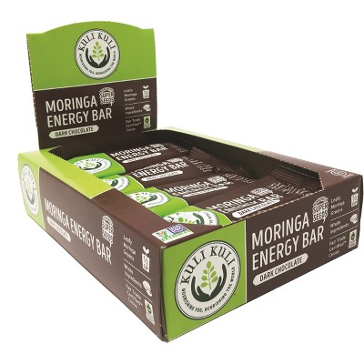 Kuli Kuli Moringa Energy Vegan Bar - Dark Chocolate - 12pk