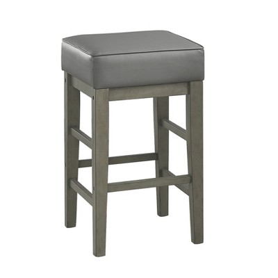 NicBex Dining Chairs Set of 2 Upholstered Chair Transitional Backless  Faux Leather Stools Counter Height Stools for Kitchen, Bedroom