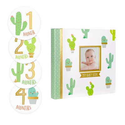 Pearhead Baby's Memory Book and Belly Sticker Set