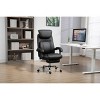 TiramisuBest Black Iron Office Chair, Waterproof Breathable PU, 360¡ã Swivel, 90¡ã - 135¡ã Adjustable, with Footrest for Back Pain - 4 of 4