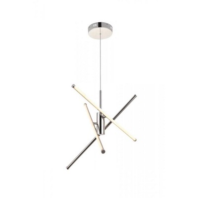 Elegant Lighting Sonya 3 Light Polished Nickel Pendant