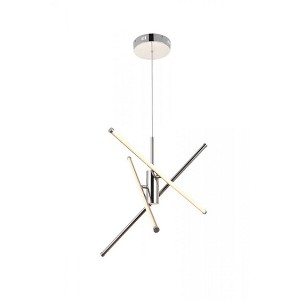Elegant Lighting Sonya 3 Light Polished Nickel Pendant - 1 of 4