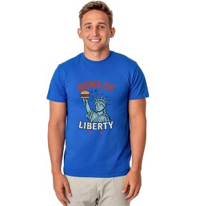 Men's Buns of Liberty Statue of Liberty Patriotic Funny T-Shirt - 1 of 4