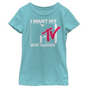 Girl's MTV I Want My Music Television T-Shirt - 1 of 4