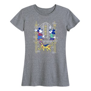 Women's - Disney - Mickey and Minnie Short Sleeve Graphic T-Shirt - 1 of 4