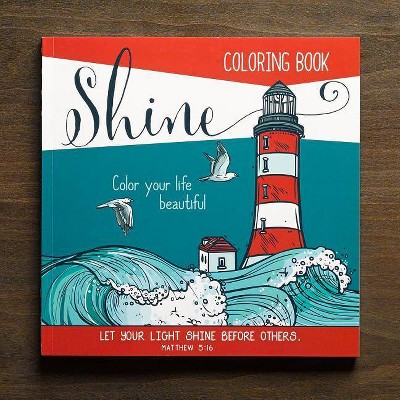 Adult Coloring Book Shine - (Paperback)