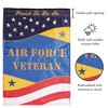 Magnolia Garden Proud Air Force Veteran Stars Stripes 13 x 18 Inch Polyester Garden Flag - 2 of 2