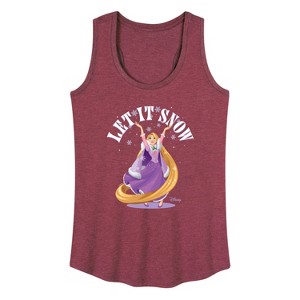 Women's - Disney - Let It Snow Gifts Graphic Racerback Tank - 1 of 4