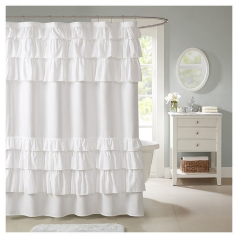 Solid-Ruffle-Shower-Curtain-Solid-White-:-Target