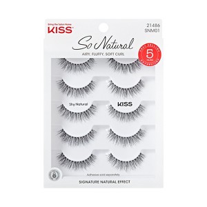 KISS Products False Eyelashes 01 - So Natural - 10ct - 1 of 4