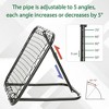Soccer Rebounder Net, 3' x 3', Angle Adjustable Portable Training Goal Net with Quick Folding Design, Sturdy Metal Tube - 4 of 4