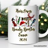 Hair Stylist Buffalo Plaid Christmas Mug, Hair Hustler Gift (Non-Custom Only)| OrnamentallyYou - 4 of 4