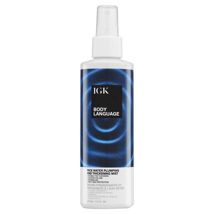 IGK Body Language Rice Water Plumping Mist - 7oz - Ulta Beauty: Volumizing Spray, All Hair Types, 1 of 5