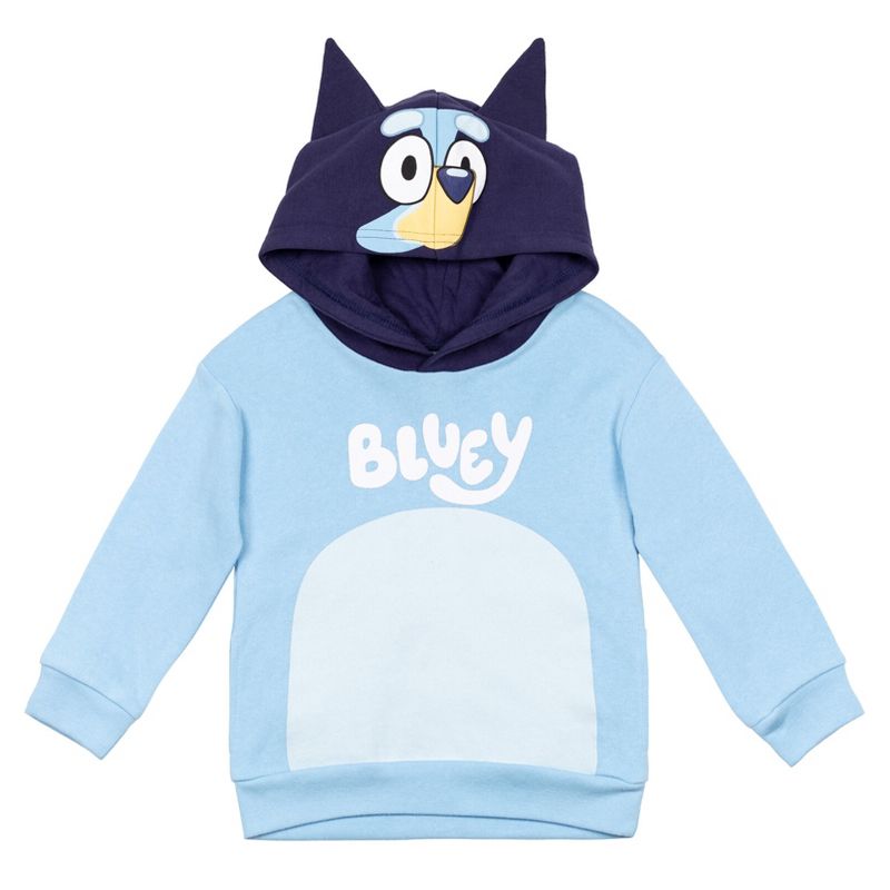 Bluey Bingo Dad Mom Fleece Matching Family Cosplay Pullover Hoodie Infant to Little Kid, 3 of 9