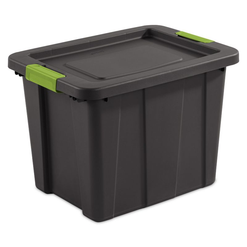 Sterilite Tuff1 Latching 18 Gallon Plastic Impact Resistant Storage Container Bin & Lid for Storing Items in Basements, Garages, & Attics (18 Pack), 1 of 4