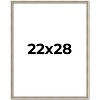 PosterPalooza | Classic Modern Silver Picture Frame - UV Acrylic, Foam Board Backing, Hanging Hardware - 2 of 4