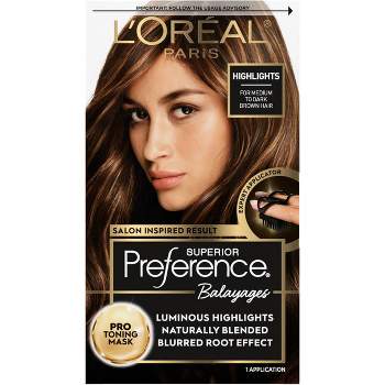 L'Oreal Paris Superior Preference Balayage At-Home Permanent Hair Highlighting - Light Brown to Brown - 3.38 fl oz