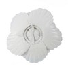 LuxenHome Distressed White Metal Flower 21.26-in H x 22.44-in W Wall Decor - 4 of 4