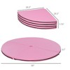 NAYSAYE Exercise Trainer Folding Pole Dance Mat Lightweight Protective Floor Mat for Home Workout, Pink, 59.00"*2.00"*2.00" - 4 of 4