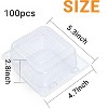 100-Count Clear Disposable Plastic Clamshell Containers with Lids for Food - 2 of 4