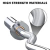 47" EZ Curl Barbell Bar, Curl Bar for Weight Lifting, 500LBS Weight Capacity Training Bar with 2 Spring Collars, Chrome Curling Bar - 4 of 4