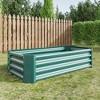 Okak Rectangular Metal Raised Garden Bed Durable Outdoor Planter Box for Vegetables, Flowers, Herbs, Easy Assembly, 3 Colors - 3 of 4