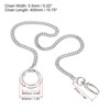 Unique Bargains Wallet Jeans Belt Handbag Metal Chains with Keyring Clasps - 2 of 4