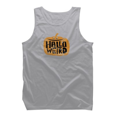 Men's Design By Humans Halloween Halloweird By Spindriftdesigns Tank Top