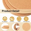 Itopfox 16 Pack Thick Cork Trivets - Heat Resistant Multifunctional Hot Pads for Table & Countertop, Ideal for Arts and Craft Projects - 3 of 4