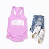 Simply Sage Market Women's Varsity Summer Vibes Cursive Racerback Graphic Tank - 2 of 2