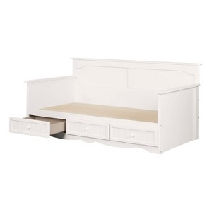 HomeStock Daybed with 3 Storage Drawers Pure White Savannah - 1 of 4