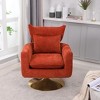 KTMBDW Mid-Century Swivel Accent Chair, Upholstered Fabric Armchair for Living Room, Bedroom - 2 of 4