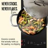 Alva Maestro 3.5 Qt. Nonstick Sauté Pan Skillet with Lid, Non-Toxic PFAS Free, Compatible with All Stovetops, Oven Safe & Induction Safe – 9.5” - 2 of 4